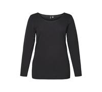Vero Moda Curve Women's VMPAXI LS Soft U-Neck-S Curve NOOS, Black, 16/18