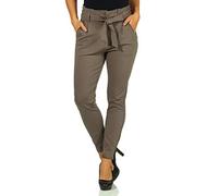 VERO MODA Damen Vmeva Hr Loose Paperbag Pant Noos Ki Hose, Bungee Cord, S EU