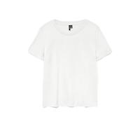 Vero Moda Damen VMPAULA S/S T-Shirt GA NOOS, Helles Weiss, M