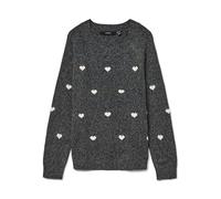 VERO MODA Doffy Intarsia Sweater M Grey