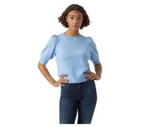 VERO MODA Women's Vmdoffy 2/4 O-Neck Jumper Ga Noos Knitted, Little Boy Blue/Detail:Melange, M