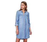 VERO MODA Female Denim Dress VMSIGGA Short Dress, Light Blue (Light Blue Denim), XXL