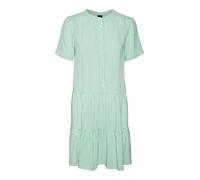 VERO MODA Female Dress VMBUMPY SS Short Dress WVN Noos, Snow White/Stripes: Jade Cream, S