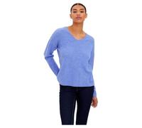 VERO MODA Women's Vmcrewlefile LS V-Neck Blouse Noos Sweater, Jacaranda/Detail:Melange, S