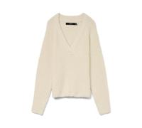 VERO MODA Vmnovah Rib LS V-Neck Pullover Noos, Birch, S