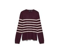 VERO MODA Vmsaba Plain LS O-Neck Pullover Ga Noos, Winetasting, XL