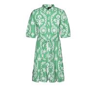 VERO MODA Women's Vmdicthe 2/4 Short Volume Dress WVN Ga Keid, Katydid/AOP:Hari Snow White, M