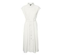 VERO MODA Women's Vmmymilo Sl Calf Shirt Dress WVN Ga, Snow White, L