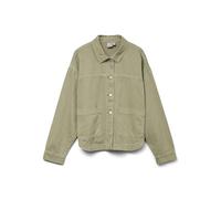 VERO MODA Women's Vmjamie Ls Denim Shacket Mix Noos, Laurel Wreath, XS