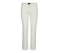 VERO MODA Female Straight-Fit VMDAF MR Straight Jeans Ecru NOOS, Medium Grey Denim, 28W x 32L