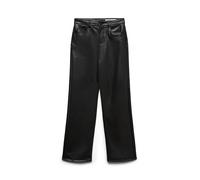 VERO MODA Women's Vmtessa Hr Wide Pl Pants Noos Trousers, Black, 28W x 34L