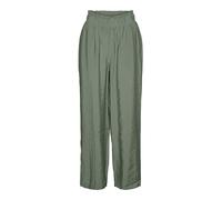 VERO MODA Female Trousers VMQUEENY High Waist Trousers, Hedge Green, M
