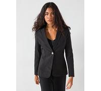 Vero Moda Filia Long Sleeve Fitted Blazer, Black, Size 38, Women Black