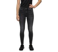 VERO MODA Women's Vmflash Mr Skinny Jeans Li111 Noos Pants, Black Denim, S / 30L