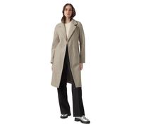 VERO MODA Women's Vmfortuneaya Long Coat Noos Jacket, Silver Mink/Detail: Melange, XS