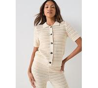 Vero Moda Hayley Polo Neck Co-ord Cardigan, Birch, Size Xs, Women Birch