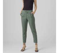 Vero Moda Jesmilo Linen Blend Ankle Trouser CREAM PINSTRIPE 2XL