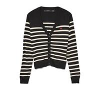 VERO MODA Women's Vmdory LS V-Neck Cardigan Boo, Black, S
