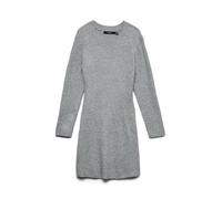 VERO Moda Womens Vmjosanna Ls Short Dress Noos, Medium Grey Melange, M UK