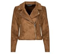 Vero Moda Leather jacket VMJOSE in Brown EU XL