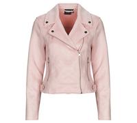 Vero Moda Leather jacket VMJOSE SHORT FAUX SUEDE in Pink EU XS