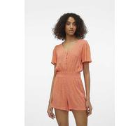 Vero Moda Menny V-Neck Short Playsuit Pink
