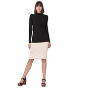 VERO MODA Women's Vmava Lulu Ls Rollneck Blouse Ga Noos Long Sleeve Top, Black (Black Black), 8 (Size: X-Small)