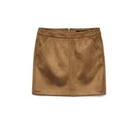 Vero Moda NOS Women's Vmdonnadina Faux Suede Short Skirt Noos Skirt, Brown (Cognac Cognac), Medium