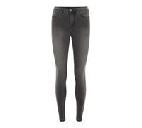 Vero Moda NOS Women's Vmtanya Mr S Piping Jeans Vi207 Noos Skinny Jeans Not Applicable, Grey (Dark Grey Denim Dark Grey Denim), 40/ L30 (Manufacturer Size: Large)