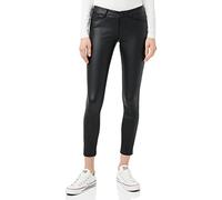 VERO MODA PETITE Women's Vmseven NW SS Smooth Coated PT Petite Pants, Black/Detail:Coated, XS/P/28