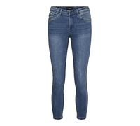 VERO MODA PETITE Women's VMTANYA MR S Piping J VI349 GA PTT NOOS Jeans, Medium Blue Denim, XS / 28L