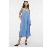 Vero Moda Round Neck Midi Dress Blue