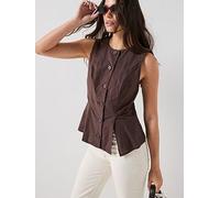 Vero Moda Selma Waistcoat, Brown, Size L, Women Brown
