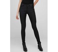 Vero Moda Seven Normal Waist Smooth Coated Jeans Black 2XS / 32 Woman