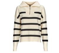 Vero Moda Sweater VMSABA STRIPE LS HIGHNECK BLOUSE GA NOOS in Beige EU XS