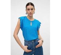 Vero Moda Tassa Keyhole Neck T-Shirt Blue