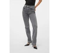 Vero Moda Tessa Straight Ra206 High Waist Jeans Grey 32 / 32 Woman