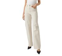 Vero Moda Tessa Wide Fit High Waist Jeans Beige 27 / 30 Woman