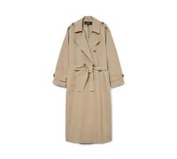 Vero Moda Vmchloe Long Trenchcoat, Silver Mink, Size M, Women Ilver Mink