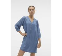 Vero Moda V-Neck Mini Dress Light Blue