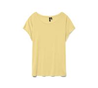 VERO MODA Vmava Plain SS Top Ga JRS Noos, Yellow (Pale Banana), XL