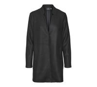 VERO MODA Women's Vmbrushedkatrine 3/4 Jacket Ga Coat, Black/Detail: Solid, S