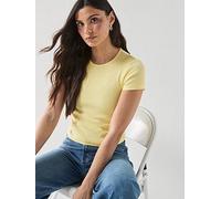 Vero Moda Vmchloe Short Sleeve Top, Yellow, Size S, Women Yellow