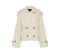 VERO MODA Women's Vmchloe Short Trenchcoat Ga Noos Coat, Oatmeal, XS