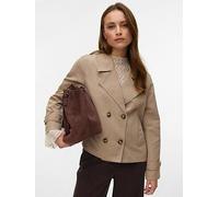 Vero Moda Vmchloemia Short Trenchcoat, Brown, Size L, Women Brown
