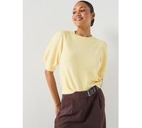 Vero Moda Vmdoffy Short Sleeve Pullover, Golden Haze, Size L, Women Golden Haze