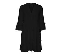 VERO MODA Women's Vmeasy Joy 3/4 Short Dress WVN Ga, Black, M