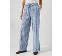 Vero Moda Vmelena Hw Stripe Pant Wvn, China Blue, Size S, Women China Blue