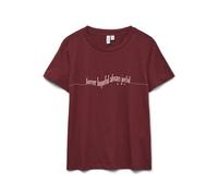 VERO MODA Vmfelise S/S O-Neck T-Shirt JRS BTQ, Syrah, S