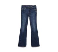 VERO MODA Vmflash Mr Flared Jeans Li3303 Ga Noos, Dark Denim Blue, L / 32L